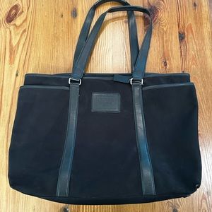 Coach Large Black Hampton Tote/Baby Bag *rare*